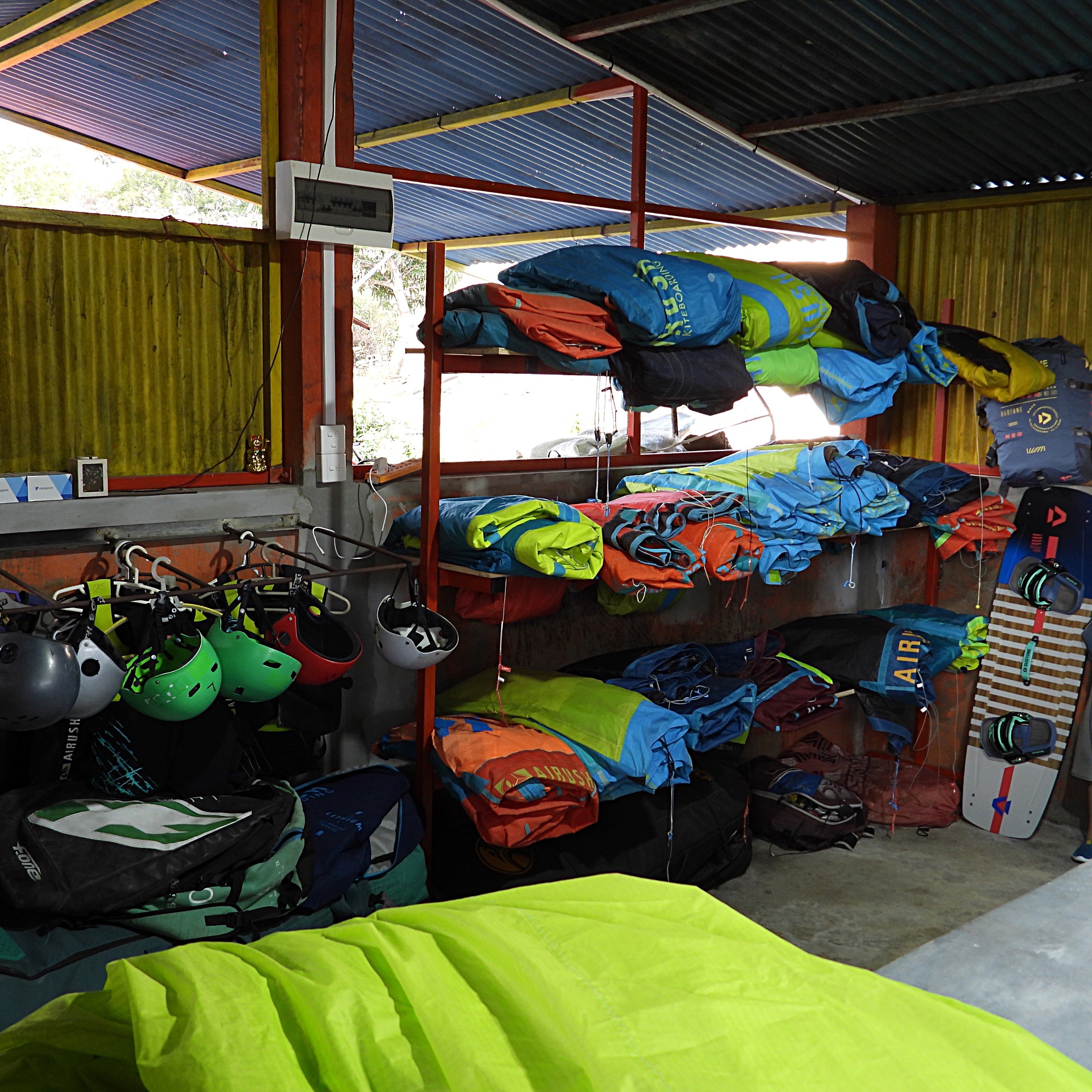 Le stock de voile de Kitesurf Rodrigues