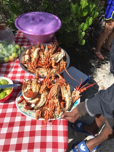 Plat de crabes kitesurf rodrigues