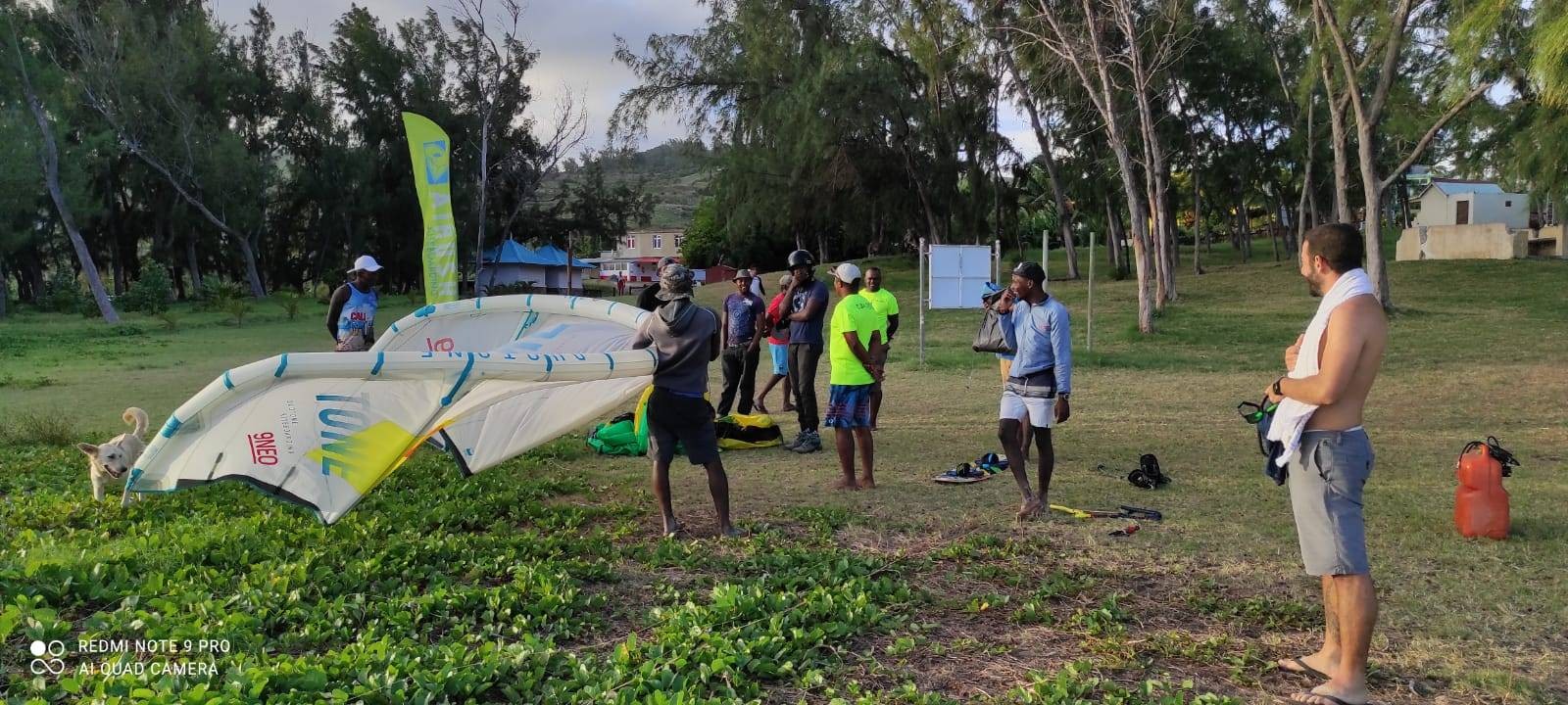 Zone de départ friendly global kite school