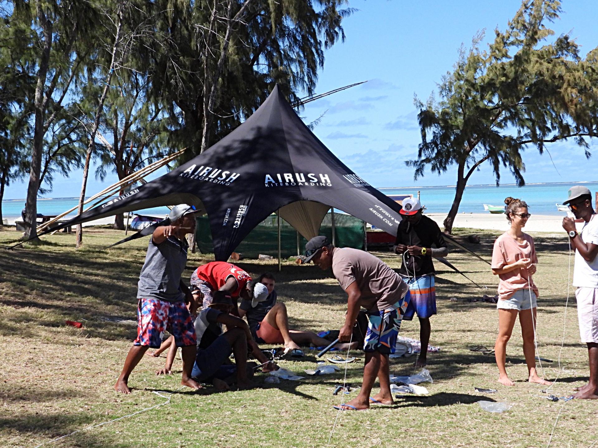 préparation  matériel Kitesurf