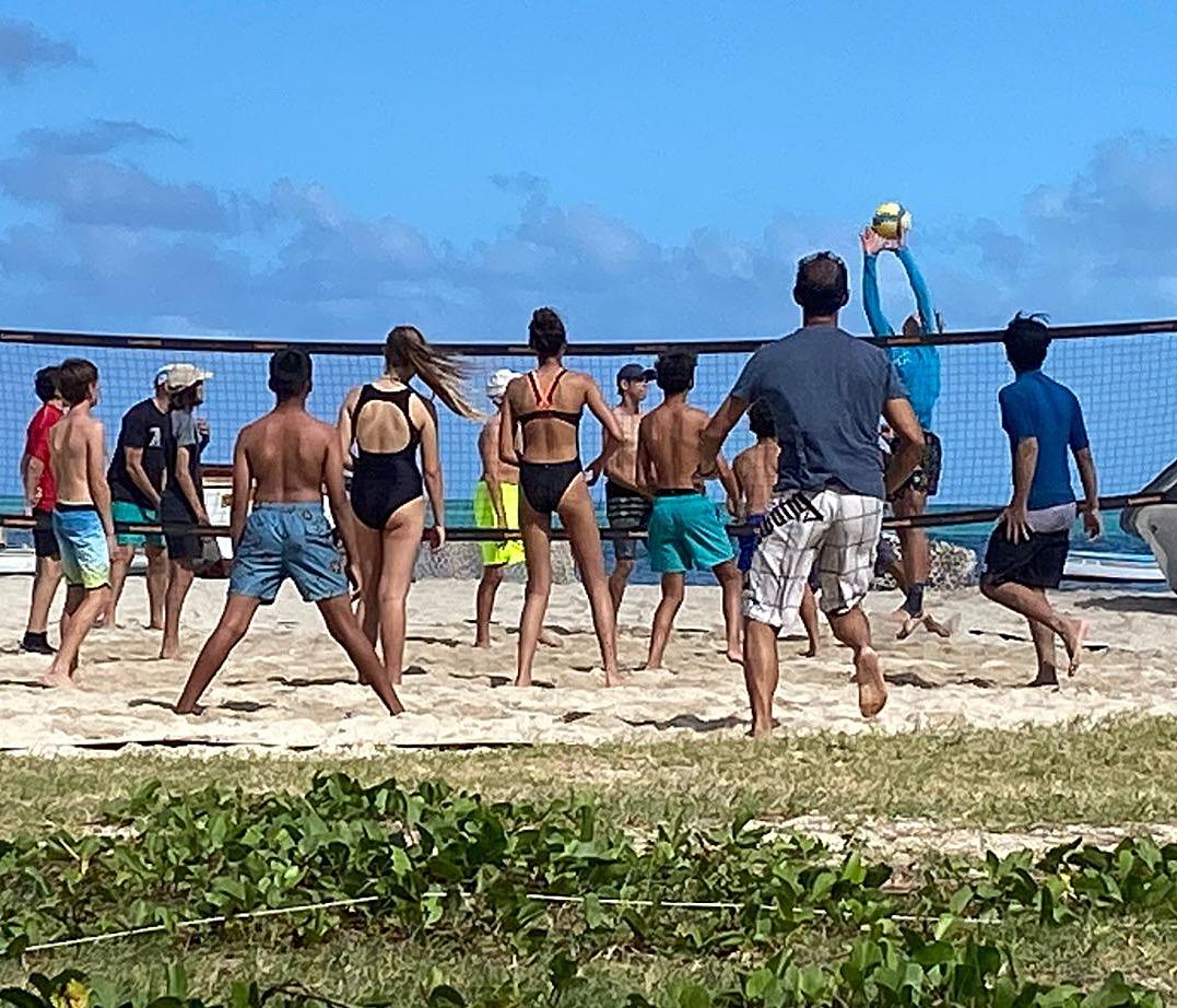 Match de beach tennis